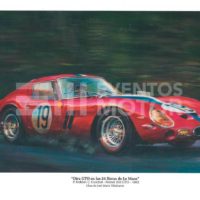 ilustracion ferrari clasico 24 horas de Le Mans