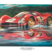 ilustracion ferrari clasico