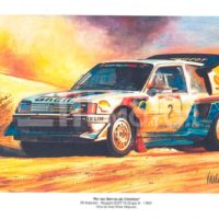 ilustracion Ari Vatanen grupo b 1985