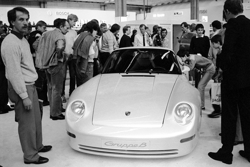 La presentación del Porsche 959 en el Salón del automóvil de Frankfurt resultó todo un éxito