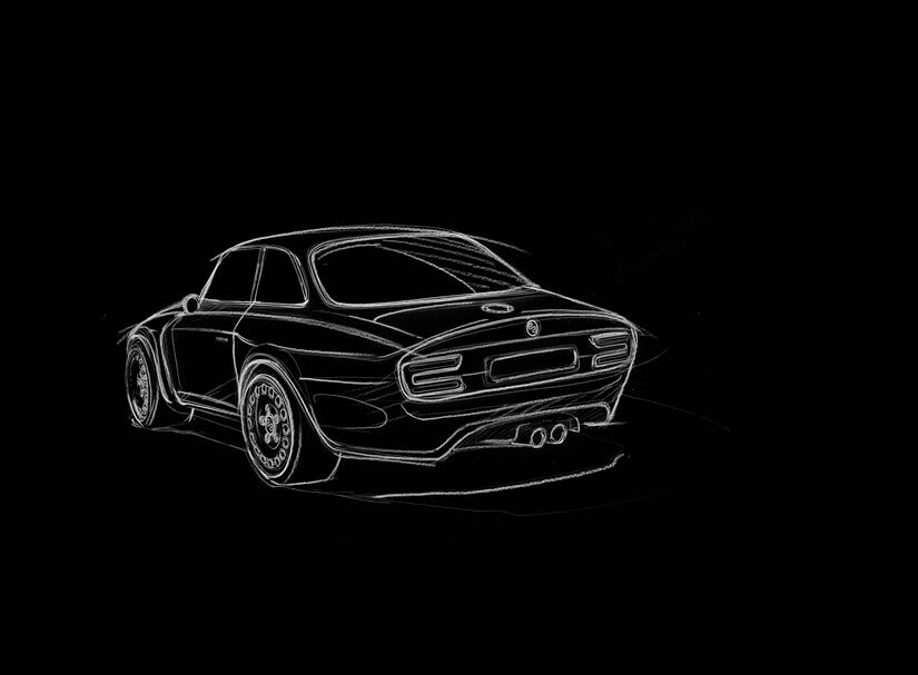 Alfa Romeo Emilia Veloce boceto 2