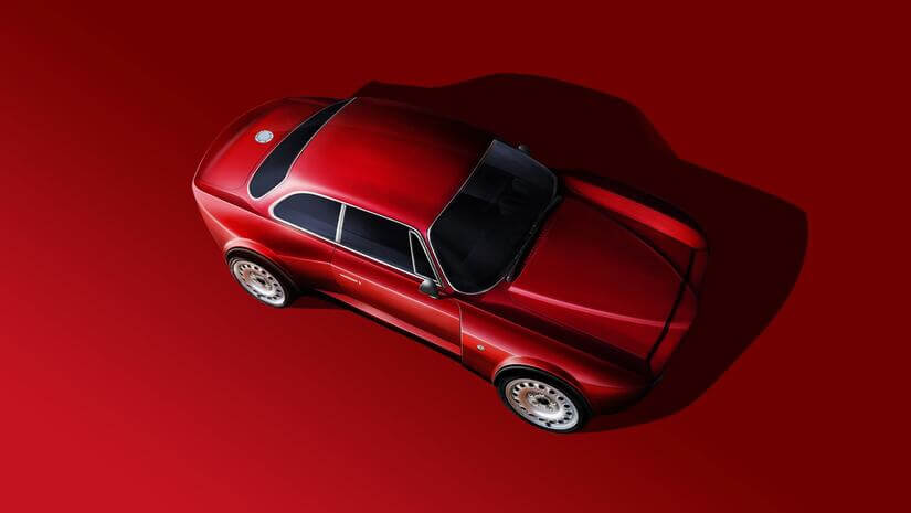 Alfa Romeo Emilia Veloce desde arriba