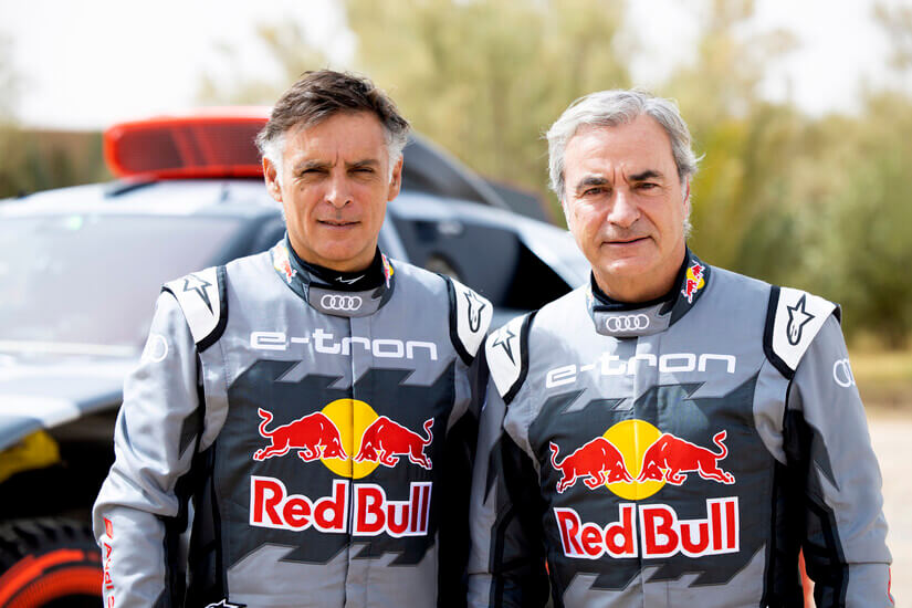 AUDI RS Q E-TRON SAINZ Y MATTIAS