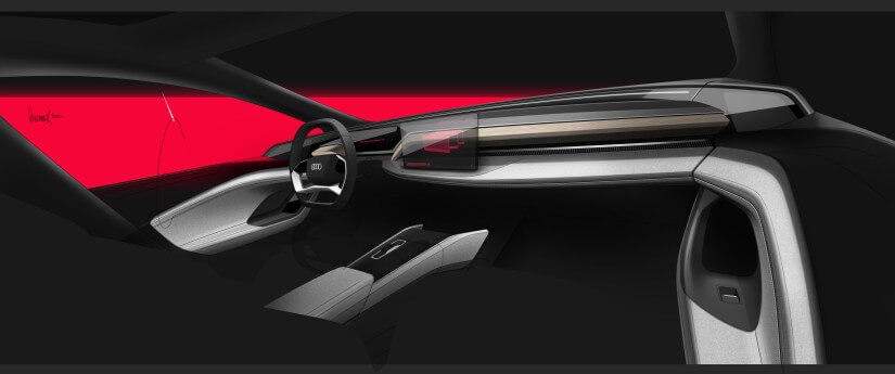 Interior del Audi A6 e-tron concept