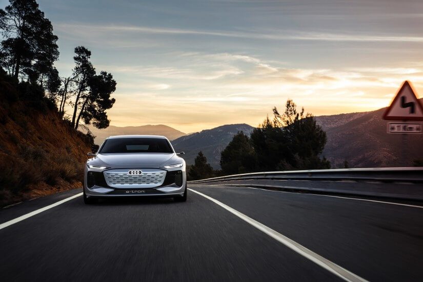 Parte delantera del Audi A6 e-tron concept