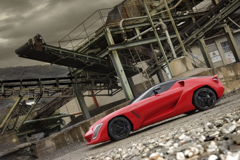 Bertone Mantide de lado