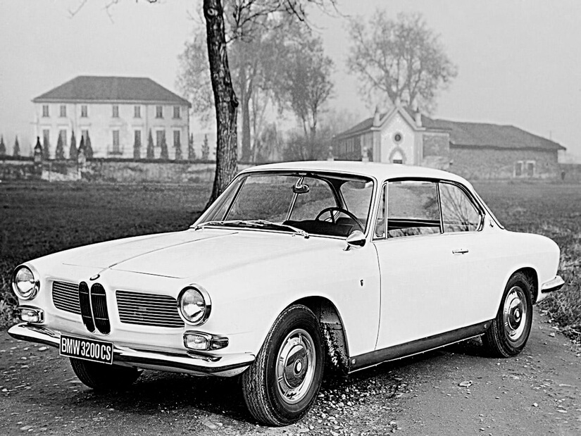 BMW 3200 CS en blanco y negro