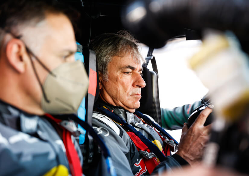 dakar 2022 sainz en cabina