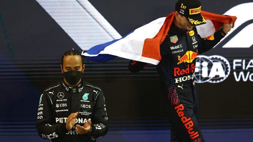 F1 2021 YAS MARINA PODIO