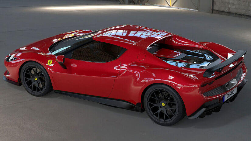 Adaptación DMC para el Ferraro 296 GTB aéreo