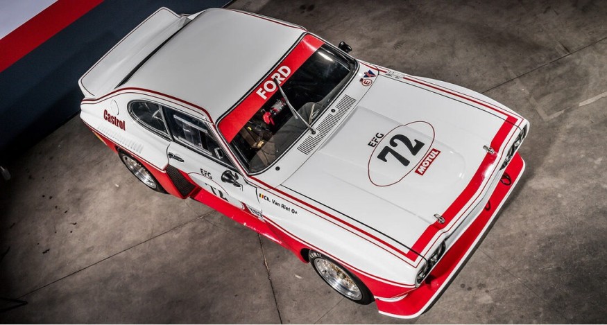 Vista cenital del Ford Capri RS Cosworth