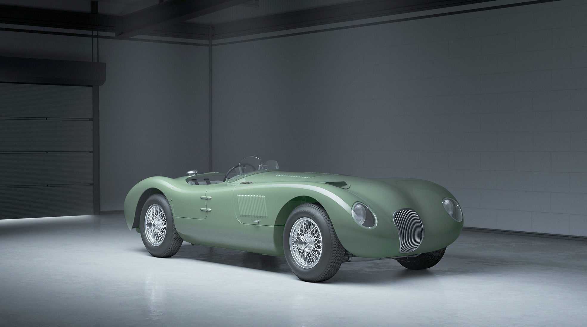 Jaguar C-Type costado
