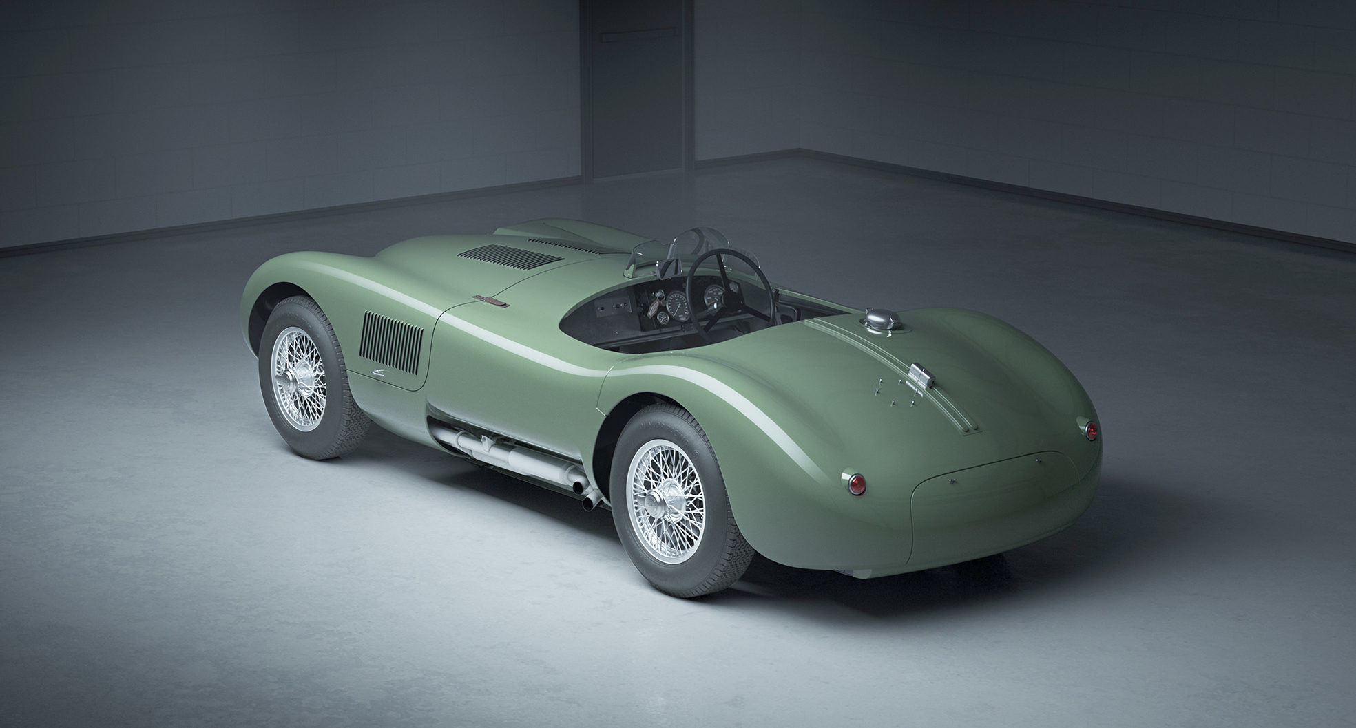 Jaguar C-Type aérea