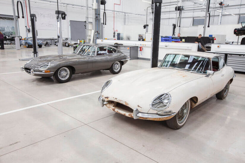 Jaguar E-Type taller