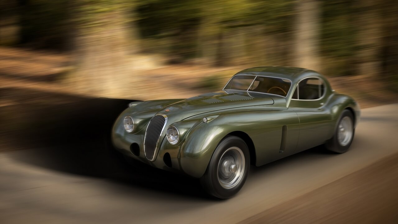 Jaguar XK120 European perfil