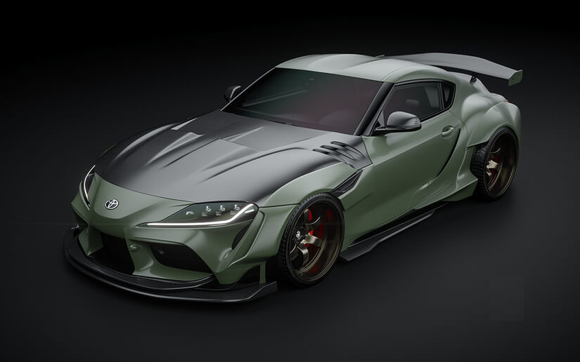 Zakoe para el Toyota GR Supra perfil