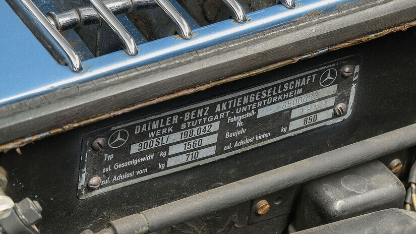 Mercedes 300 SL Roadster bastidor