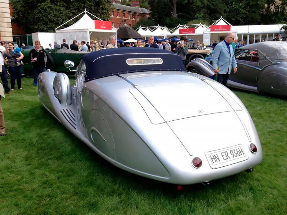 parte trasera del Mercedes 540k Streamline Roadster Erdman & Rossi