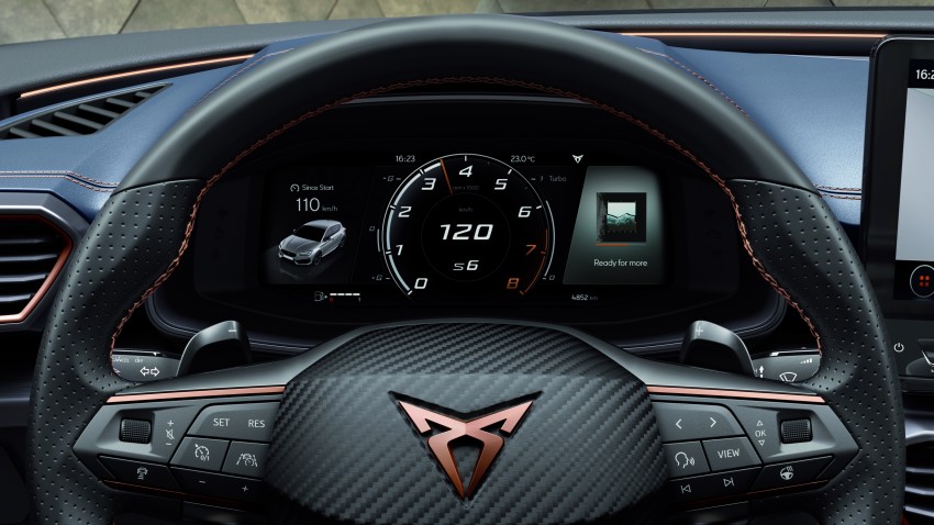 Instrumentación del Cupra León TSI 245 CV DSG