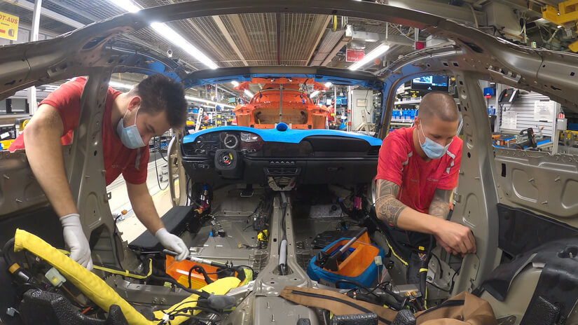 PORSCHE 911 GT3 trabajando