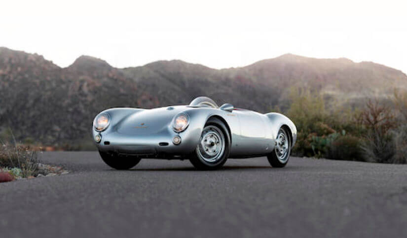 Porsche 550 Spyder de izquierda