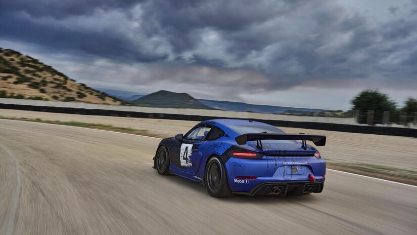 Porsche 718 en curva