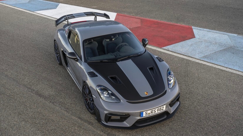 Porsche 718 Cayman GT4 RS cenital
