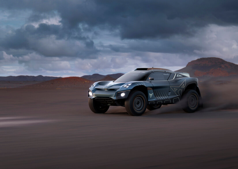 Cupra Tavascan Extreme E en carrera