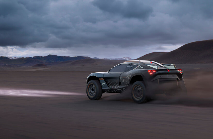 Cupra Tavascan Extreme E lateral carrera