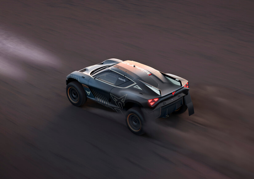 Cupra Tavascan Extreme E desde arriba