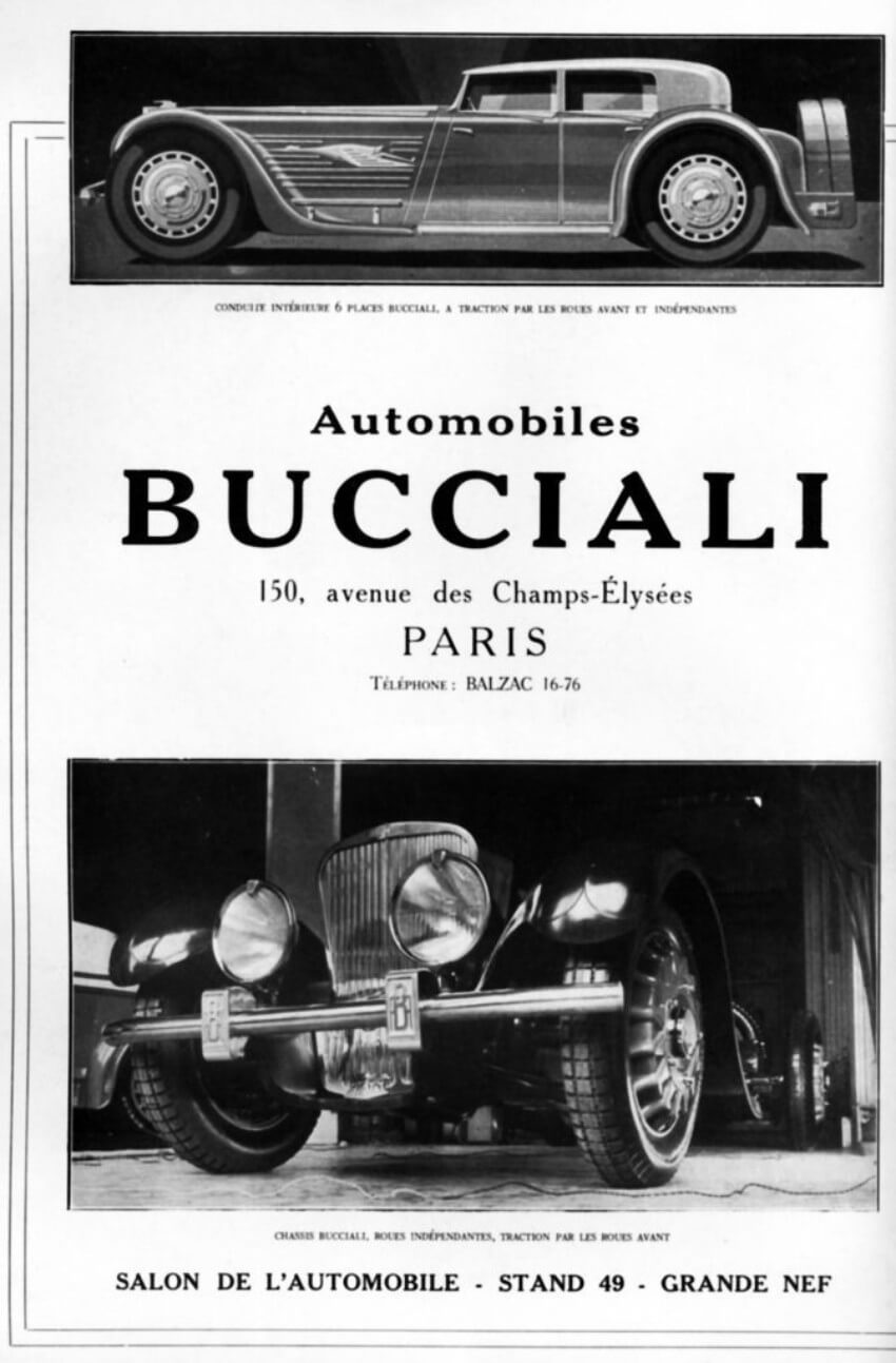 bucciali cartel salón automóvil parís