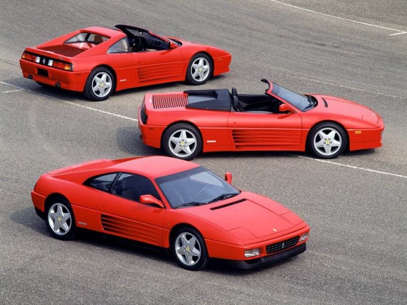 Ferrari 348 berlinetta, cabrio y targa