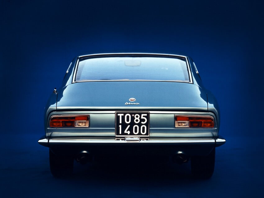 La parte trasera del Fiat Dino Coupe rezumaba elegancia