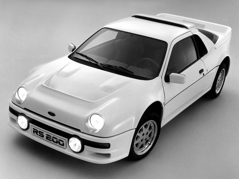 Ford RS 200 de arriba