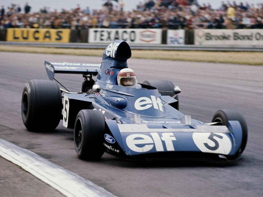 Jackie Stewart con el Tyrrel Elf