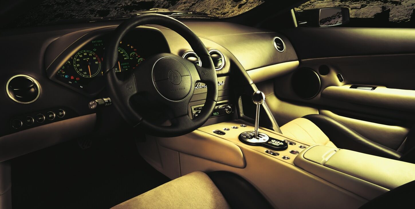 Interior del Lamborghini Murciélago