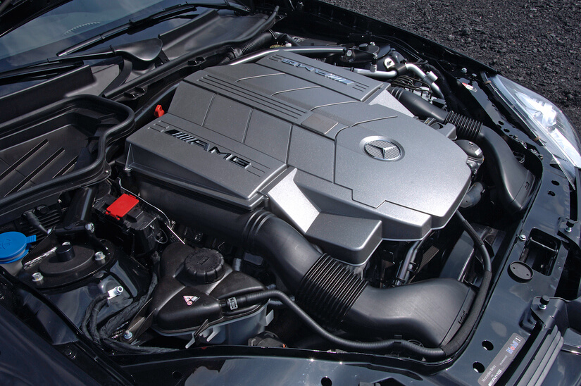 Mercedes SLK 55 AMG Black Series motor