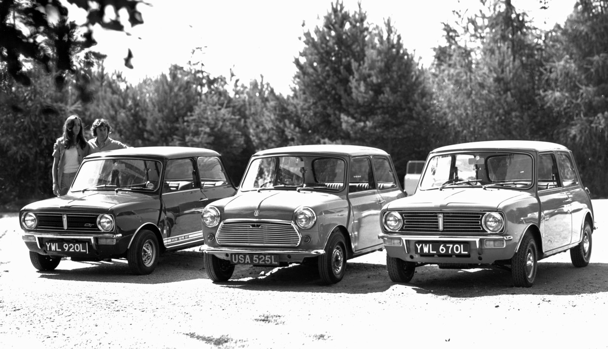 Mini 1275 GT, Mini 1000 y Mini Clubman '1973