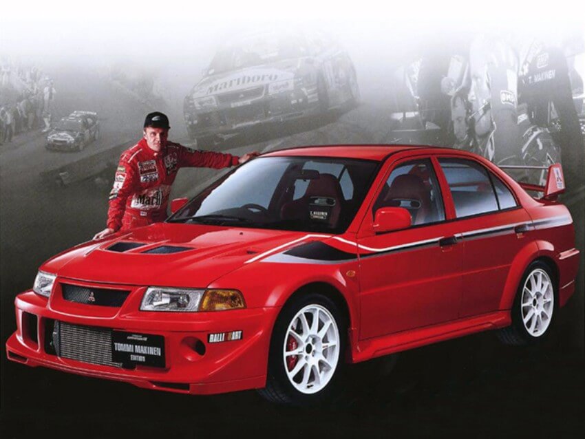 Tommi Mäkinen ganó 4 campeonatos del mundo de rallys con Mitsubishi Lancer