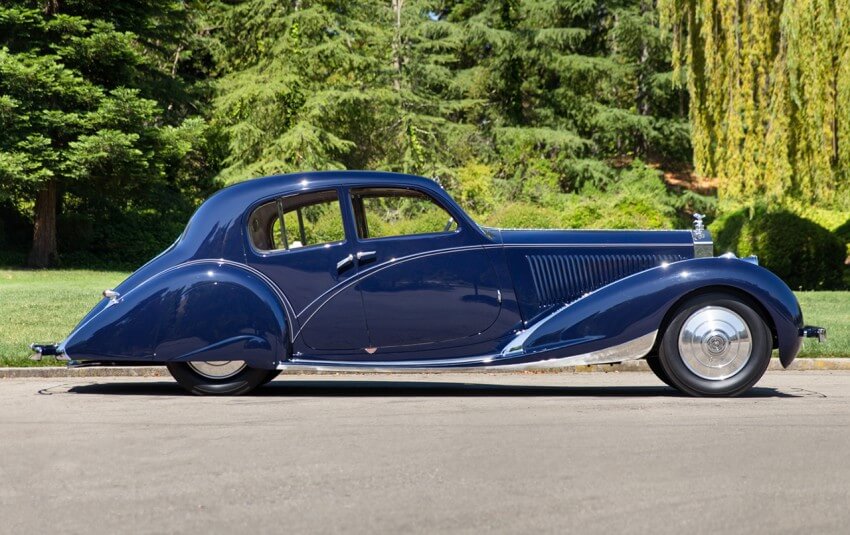 Espectacular el diseño exterior Rolls-Royce Phantom II Continental Berline de Figoni et Falaschi