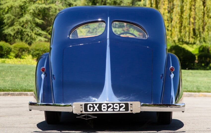 Caída de la trasera del Rolls-Royce Phantom II Continental Berline de Figoni et Falaschi